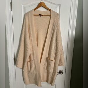 J Crew wool long sweater jacket